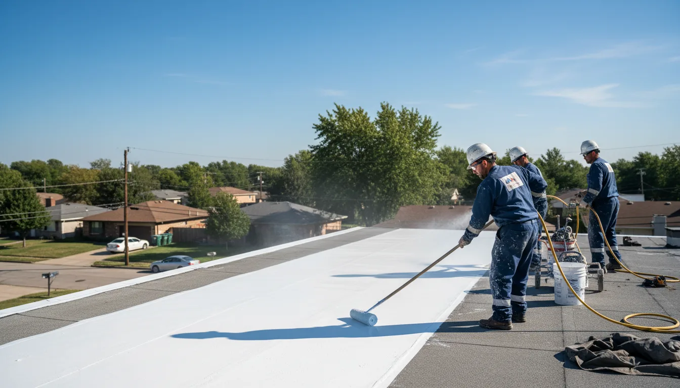 Commercial roof coating in Mallory, NY near me